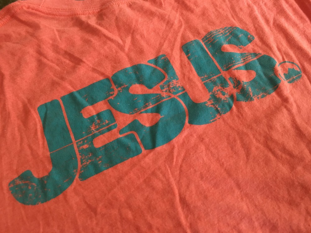 Men's XL Orange T-Shirt Forest Home Jesus Christian Camp California 46 Chest