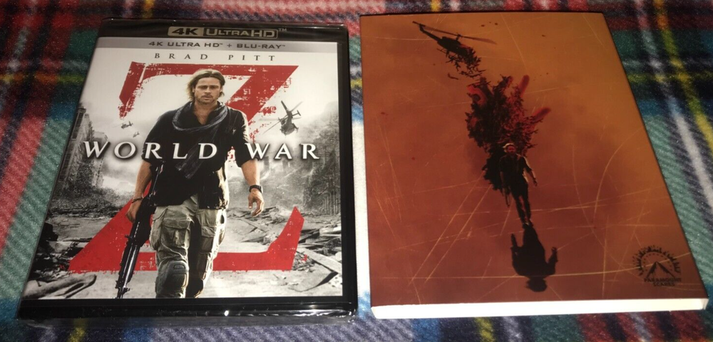 World War Z 4K Blu-ray Brand NEW Sealed w/ Paramount Scares Slipcover