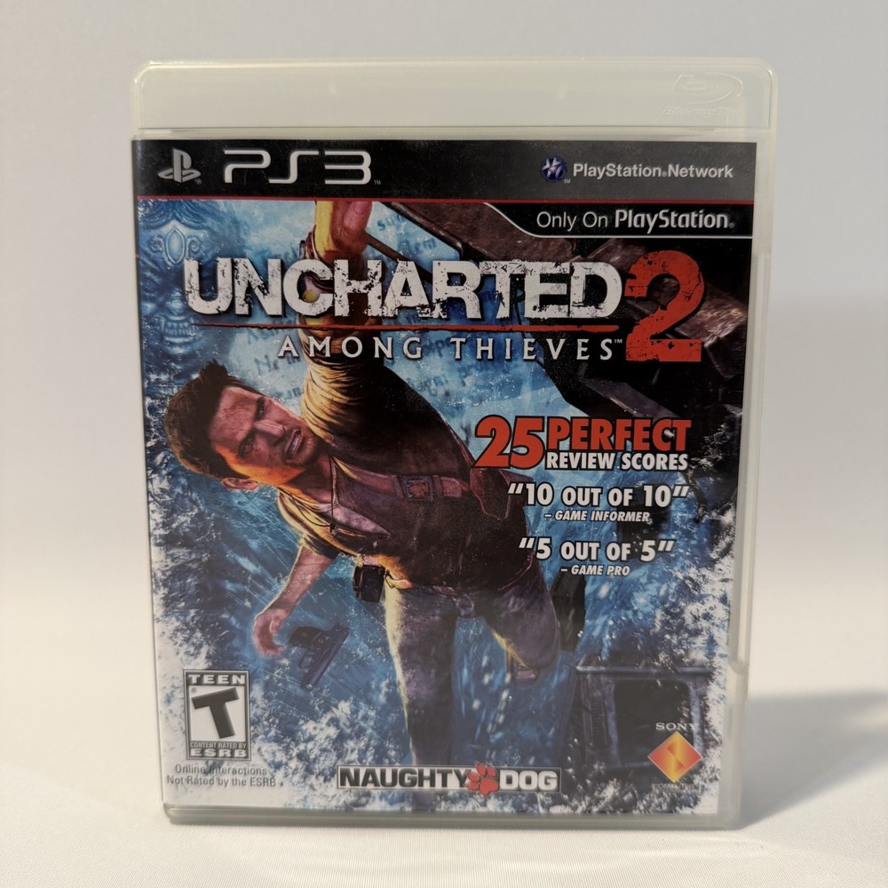 Uncharted 2 Among Thieves PS3 Sony Naughty Dog Action Adventure Video Game CIB
