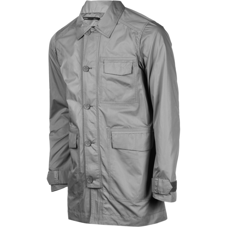 NAU Motil Lightweight Packable Wind Rain Trench Coat for Men XXL Travel Work Jacket