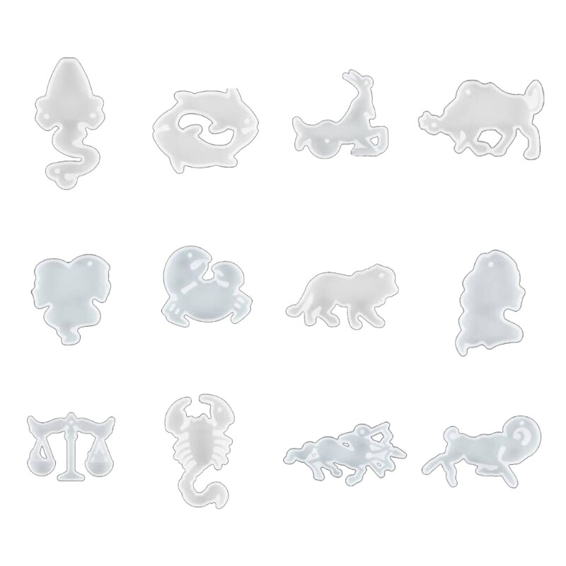 Silicone Keychain Molds for DIY Epoxy Resin Jewelry Crafting