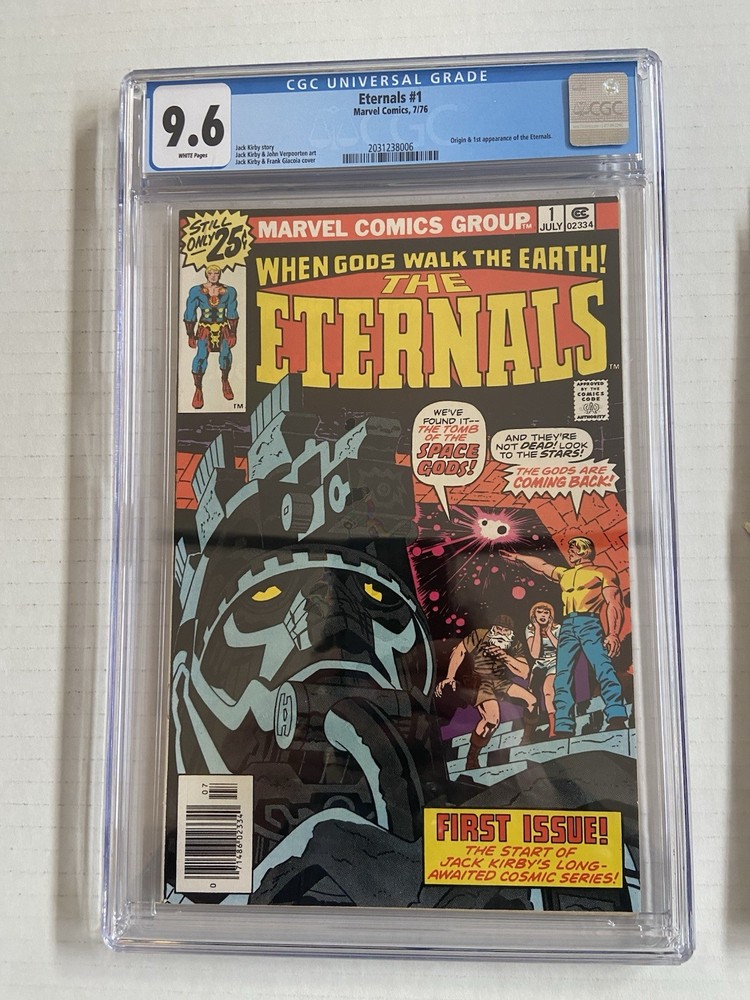Eternals #1 CGC 9.6 White Pages (1976) Origin & 1st App – Jack Kirby