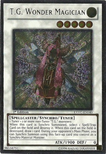 T.G. Wonder Magician EXVC-EN040 Ultimate Rare 1st Edition Moderately Played