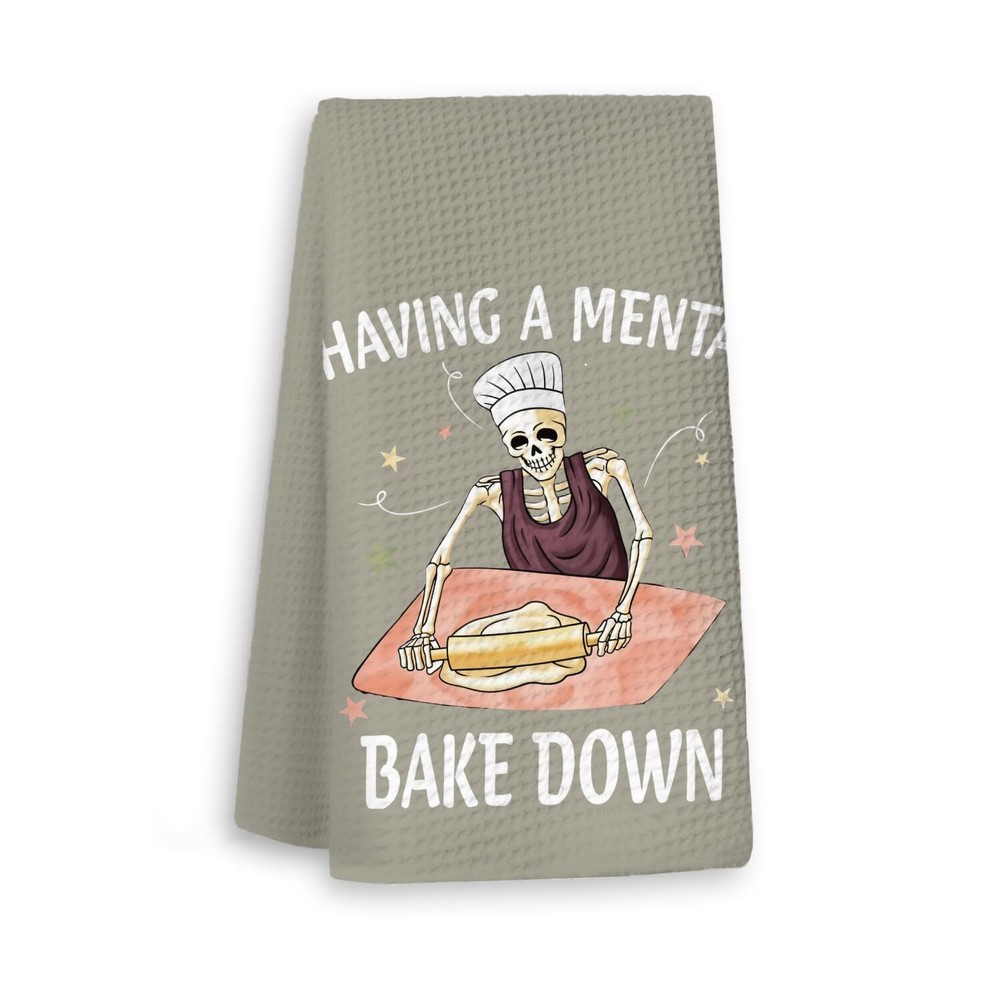 Funny Baking Kitchen Towels Gift for Women Bakers Baking Lovers Humorous Tea Towels