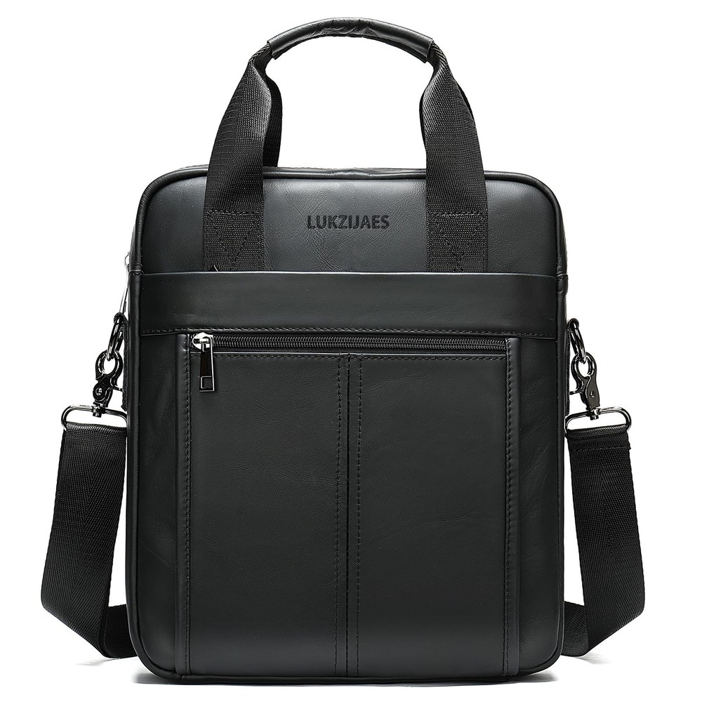 Genuine Leather Adjustable Shoulder Messenger Bag for Men Sling Crossbody