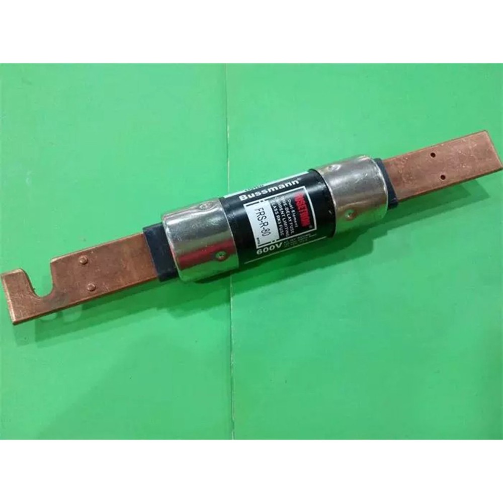 one new Bussmann FRS-R-80 80A 600Vac Fusetron Dual Element Time-Delay Fuse
