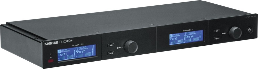 Shure SLXD4Q+ Quad Wireless Receiver - G57 Band