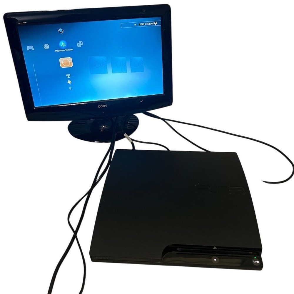 Sony PS3 Slim Black Console with HDMI Blu-Ray 1080p Full HD