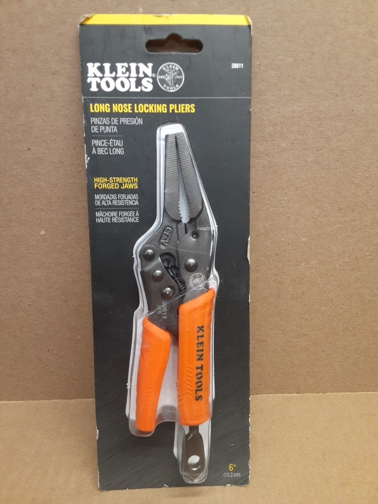Klein Tools 38611 6-Inch Quick Release Long Nose Locking Pliers