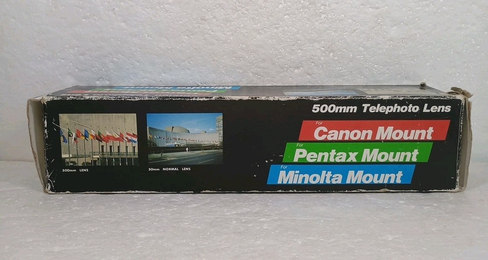 500mm Telephoto Lens for Canon Pentax Minolta Japan-Made Kimunor