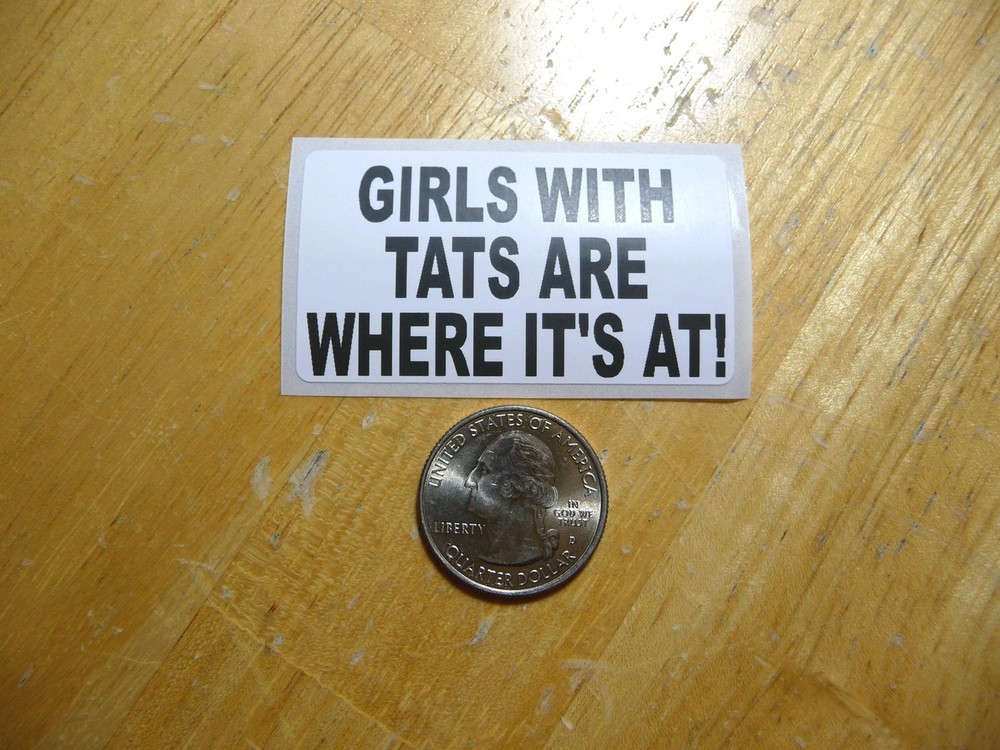Bulk Pack of 50 Girls With Tats Stickers - Trendy Decals