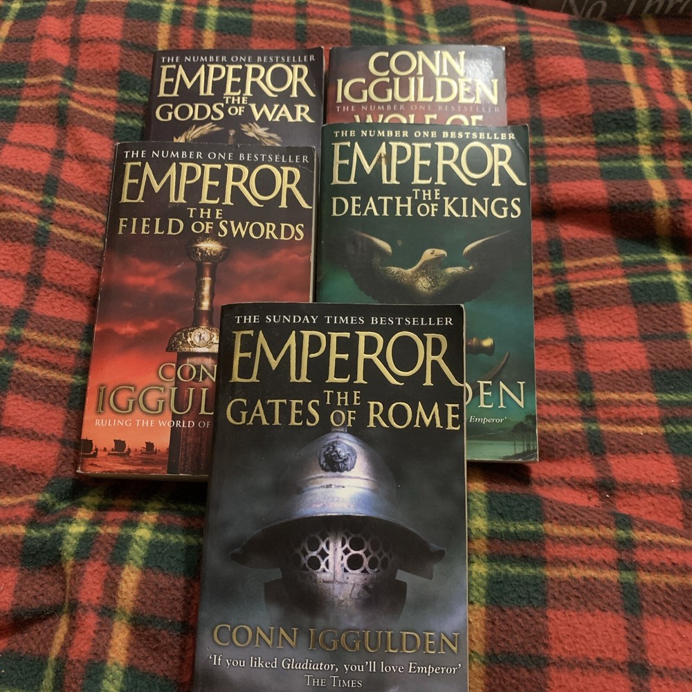 5 x Conn Iggulden’s Emperor  Series Books Bundle~Books 1-5~ With 1st Editions📘
