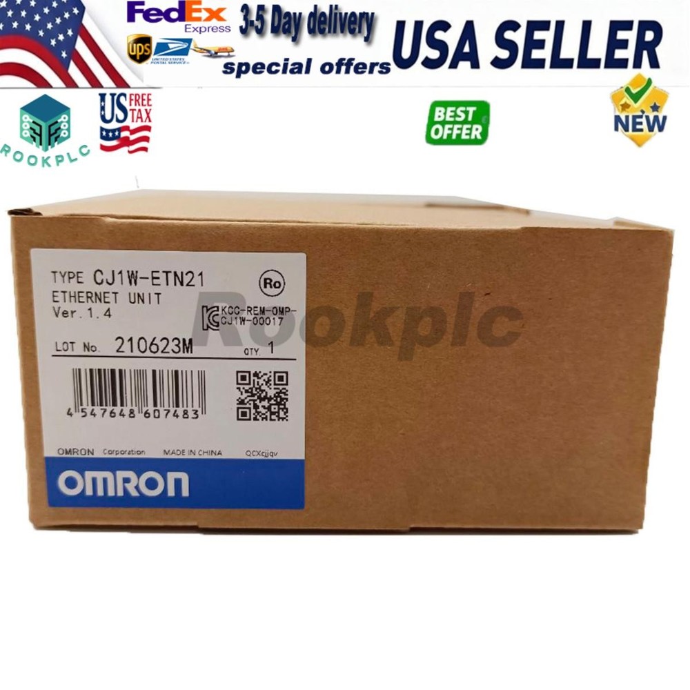Omron CJ1W-ETN21 CJ1WETN21 ETHERNET UNIT PROGRAMMABLE CONTROLLER New