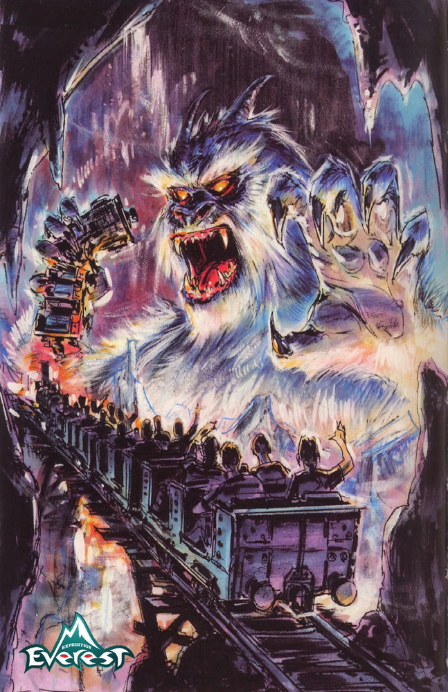 Expedition Everest Yeti Rollercoaster 13x19 Disney Poster Art Print