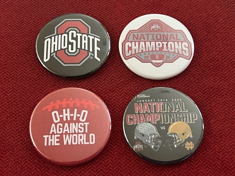 Ohio State Buckeyes 2024 CFP/CFB Champs memorabilia - 4 x 1.75
