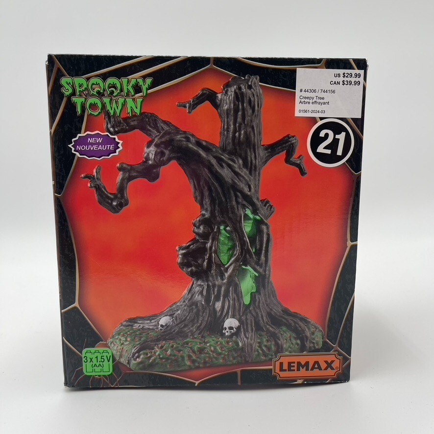 Lemax Halloween Spooky Town Lighted Creepy Tree 44306 New in Box