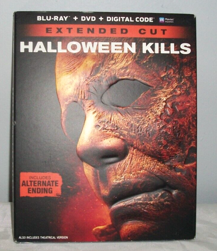 Halloween Kills Extended Cut 2021 Blu-ray/DVD With Slipcover - New Sealed