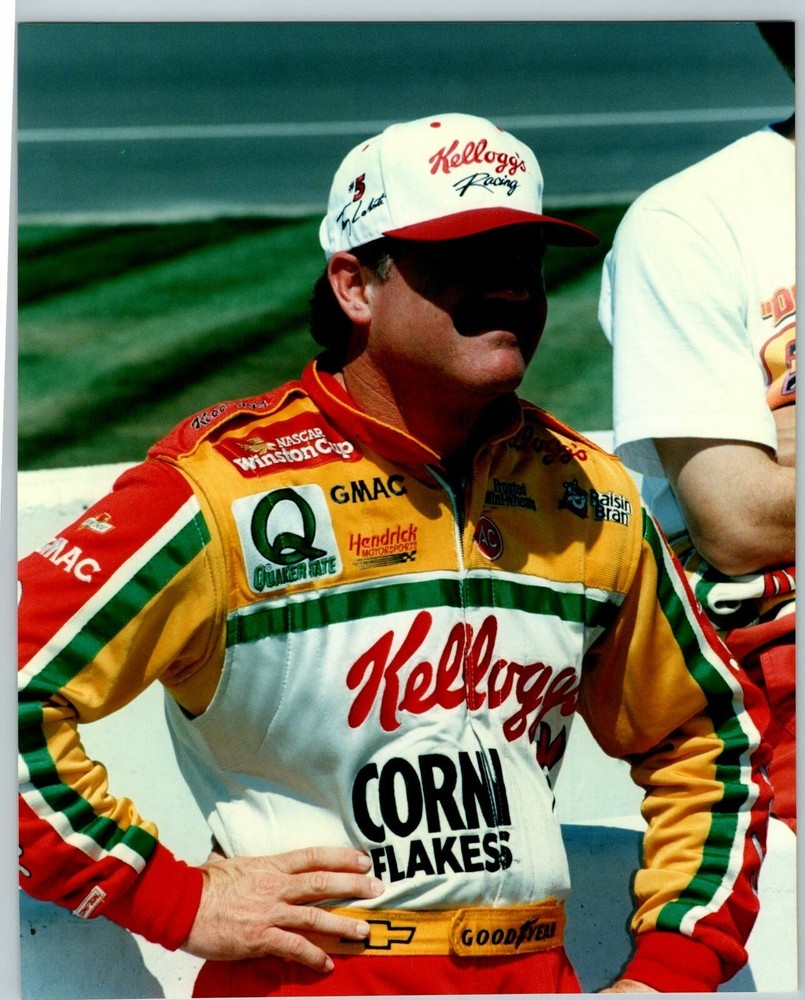 Terry Labonte #5 1996 Kelloggs NASCAR Vintage 8x10 AP Press Photo Close-Up