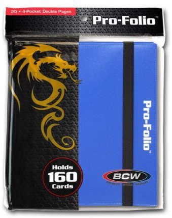 Pro-Folio 4 Pocket Binder - Blue BCW GAMING SUPPLY BRAND NEW ABUGames
