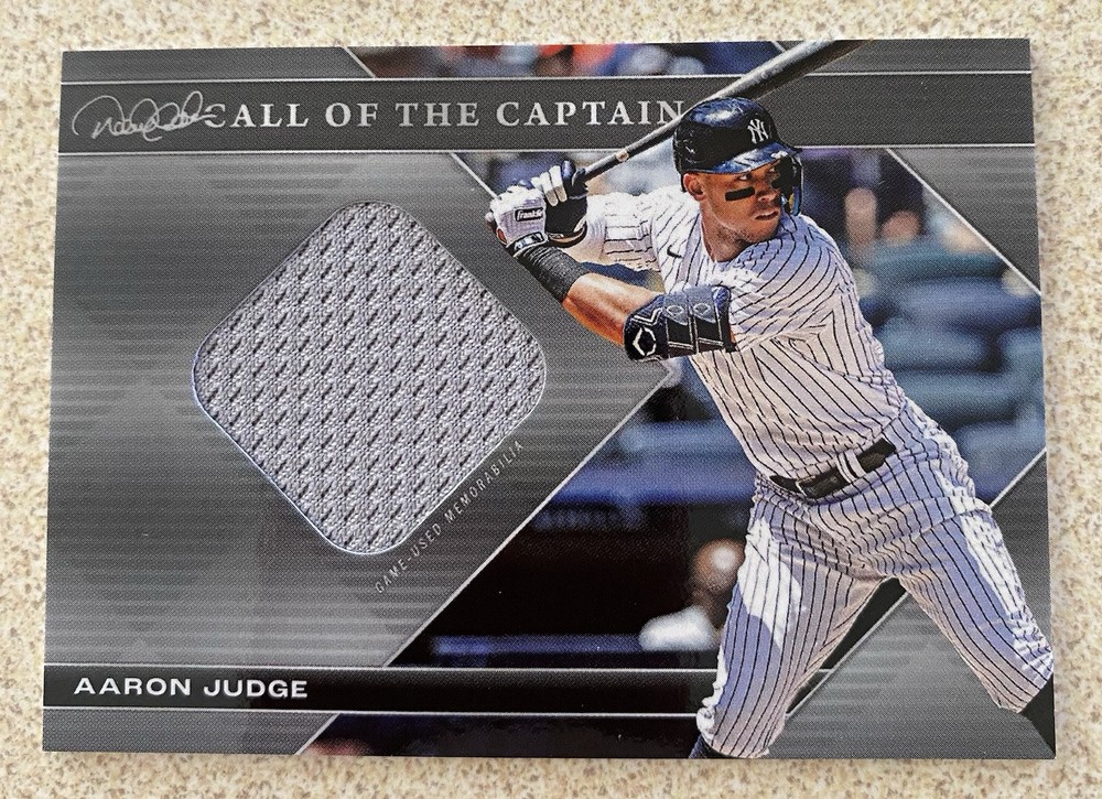 2022 Derek Jeter Call Of The Captain Aaron Judge Relic/jersey serial  11/99