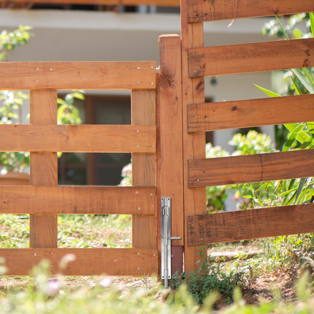Sturdy Stainless Steel Sliding Gate Latch Child Safety Lock  