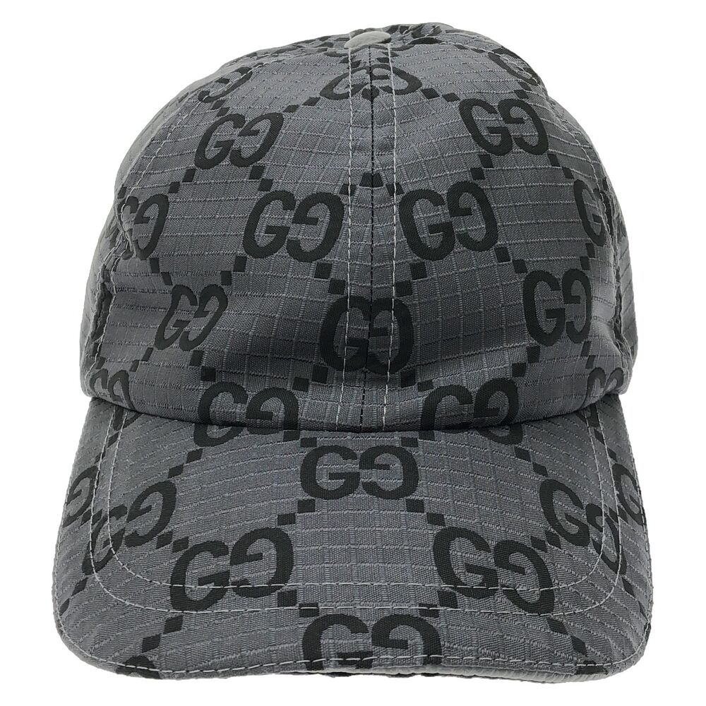 GUCCI Baseball cap 7683924HA5M1161L polyester Gray NEW Women #L