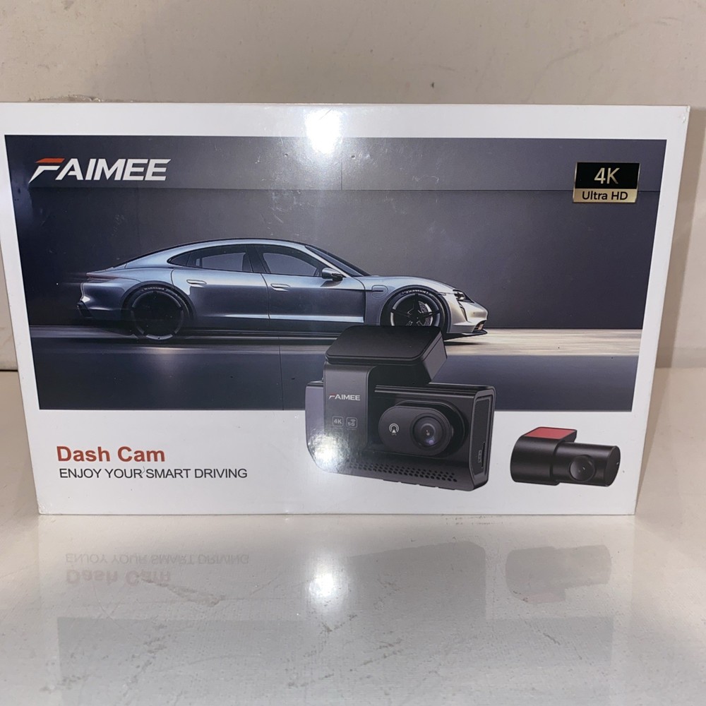 FAIMEE 4K Dual Dash Cam Front and Rear with GPS Upgraded 5.8G WiFi Night Vision