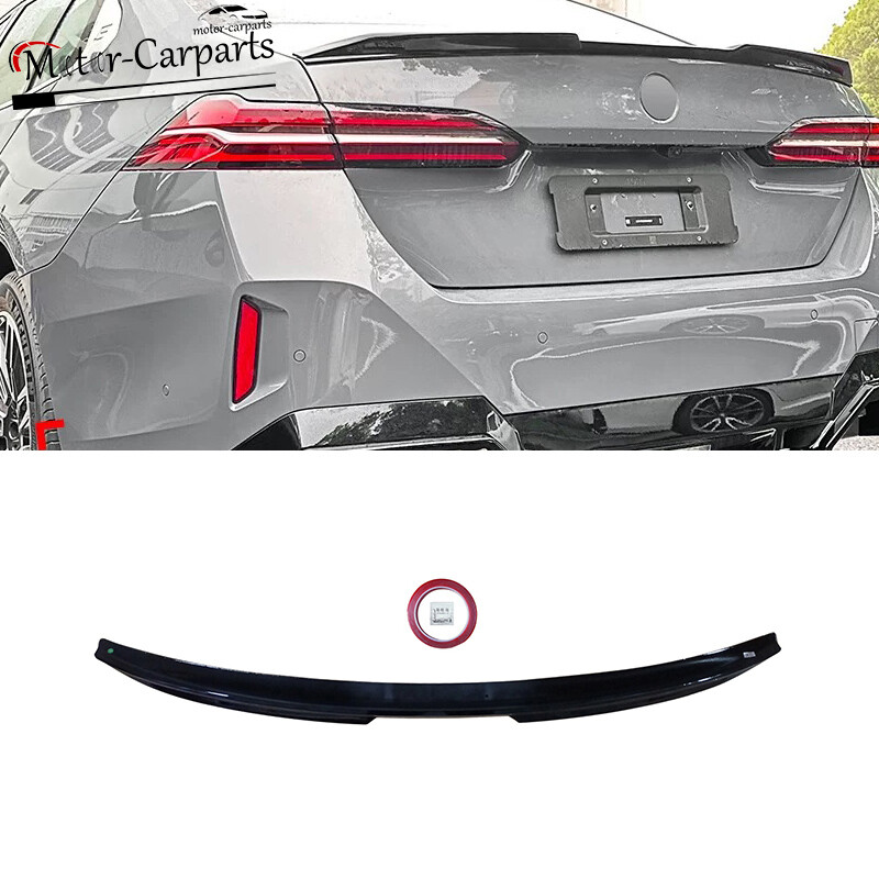 2024-25 BMW G60 530i 540i V Style Highkick Gloss Black Trunk Spoiler