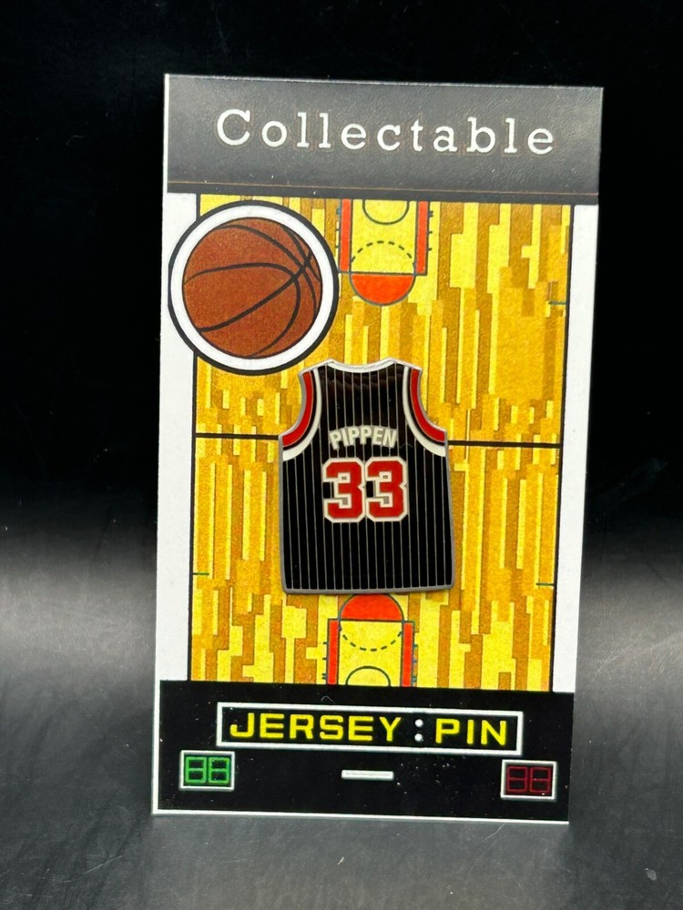 Chicago Bulls Scottie Pippen jersey lapel pin-Classic throwback Collectable-PIP