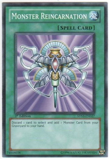 Monster Reincarnation - 5DS3-EN027 - Common - 1st Edition - Near Mint