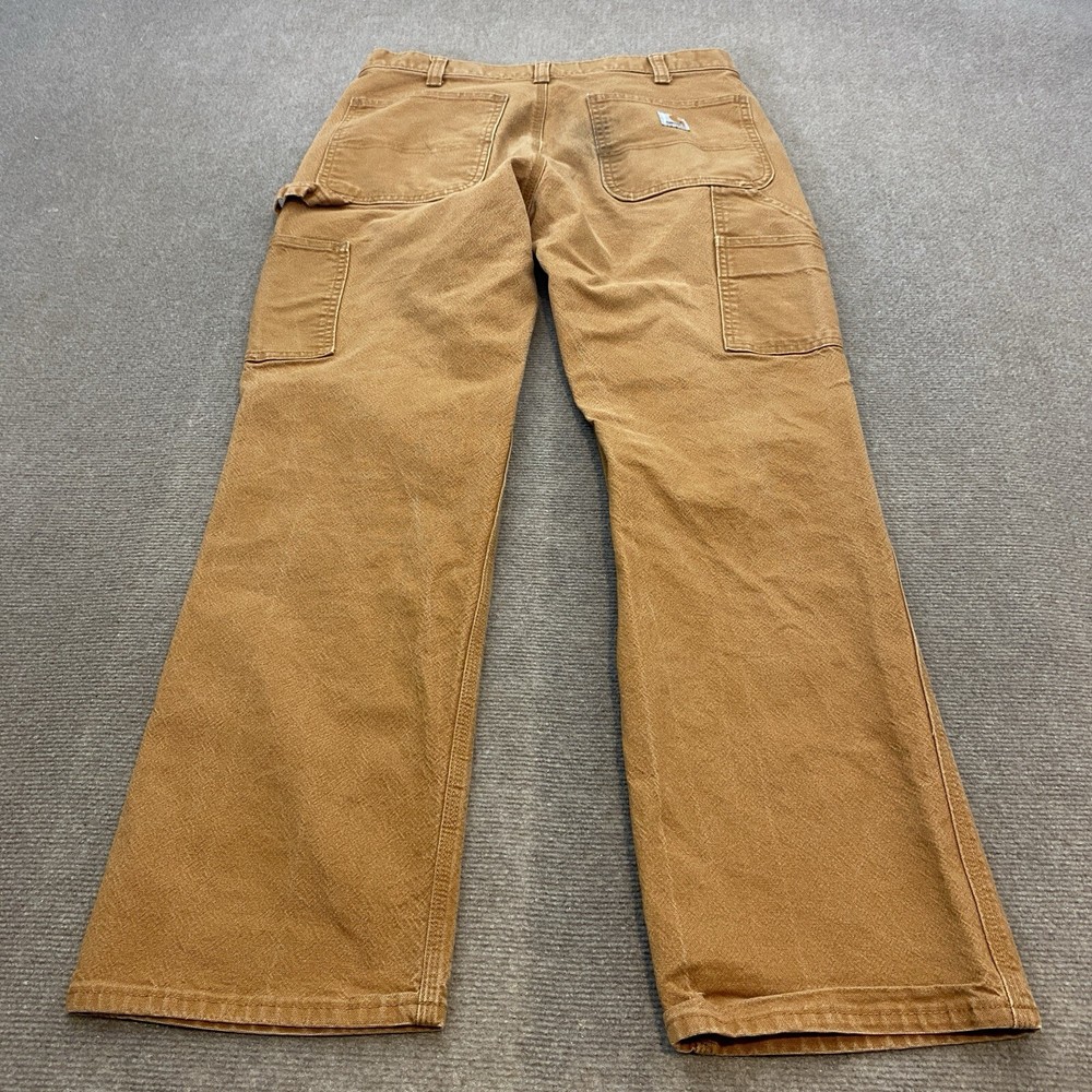 Carhartt Pants Mens Grunge Faded Brown 103279 Distressed Measures 34x31