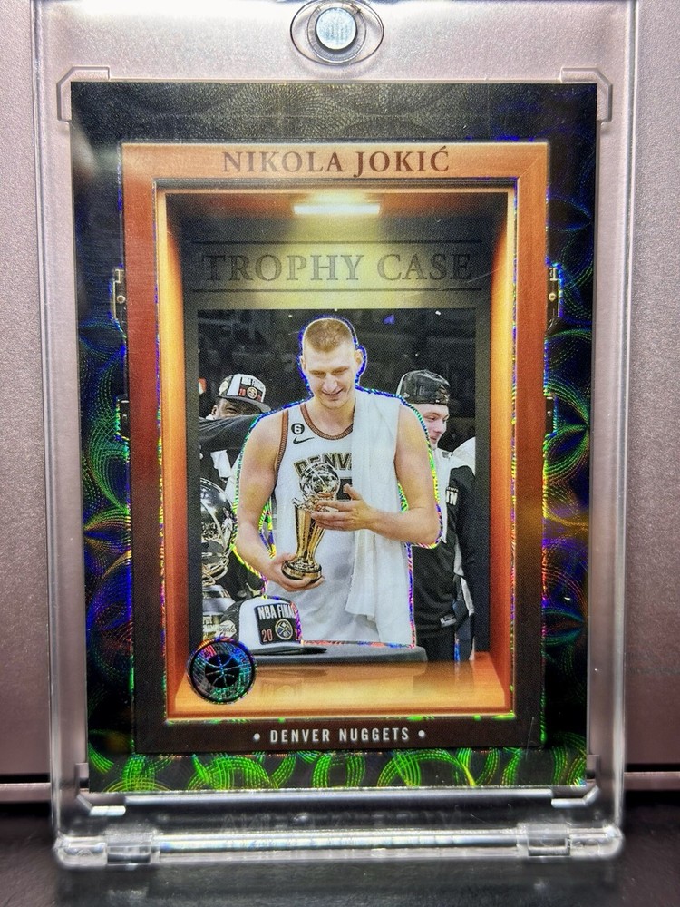2023-24 Hoops Premium Stock Nikola Jokic SSP Trophy Case Prizm Case Hit #9