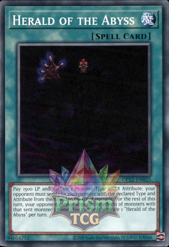Herald of the Abyss OP22-EN025 Yugioh