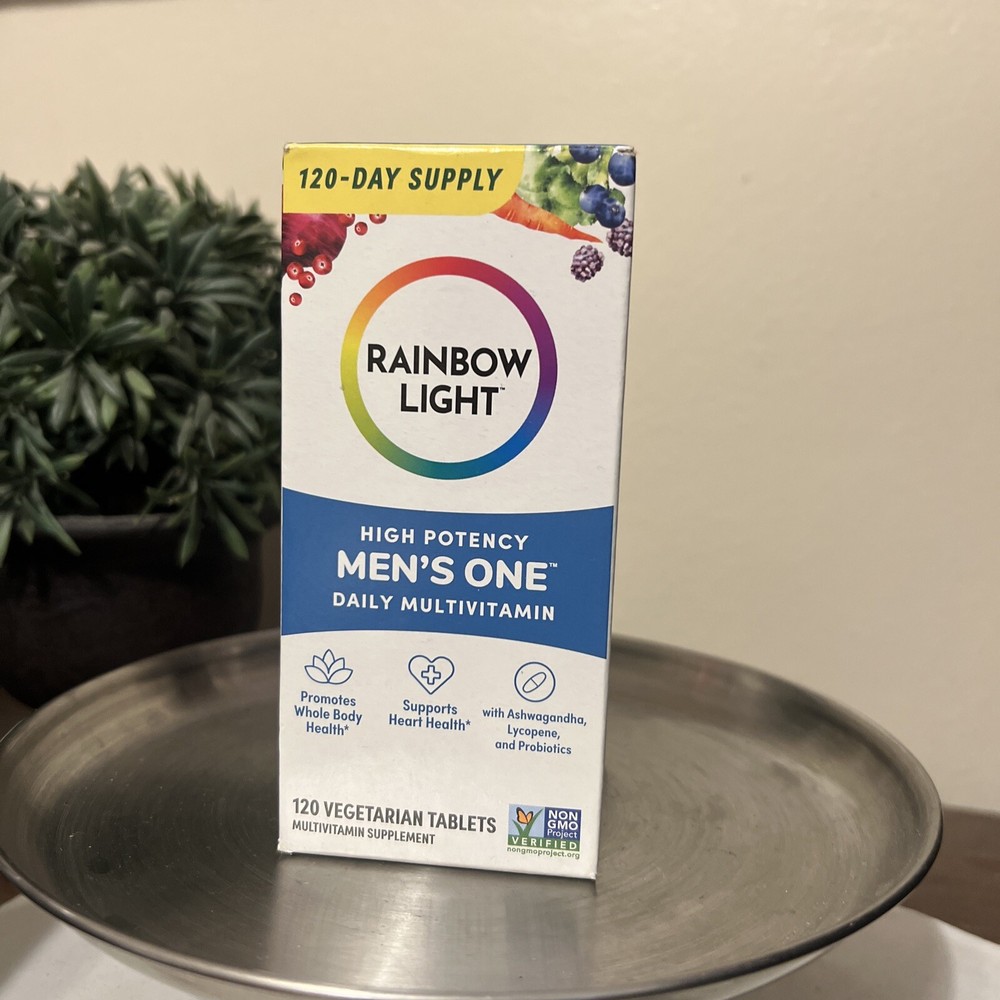 RAINBOW LIGHT High Potency MEN’S ONE Daily Multivitamin 120 TABLETS Ex 5/26