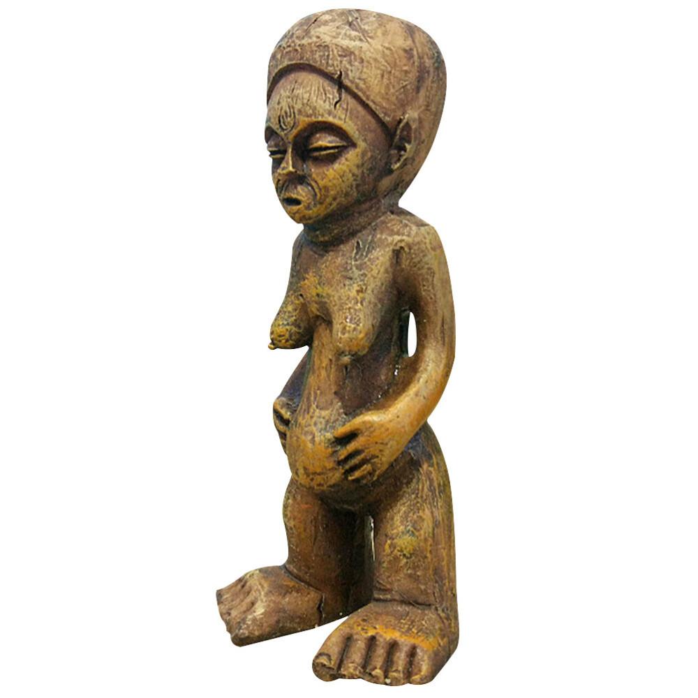 Decorative African Pregnant Woman Sculpture Artistic Home Decor