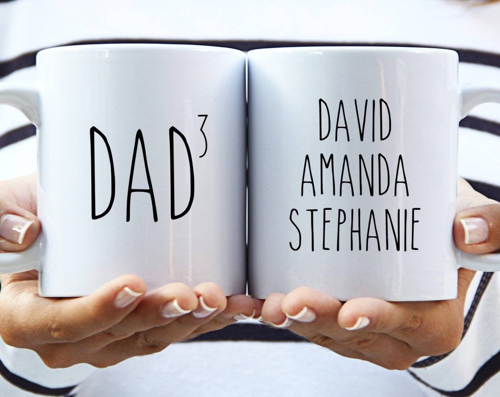 Custom Fathers Day Mug Gifts From Daughter Dad Birthday Gift Mug New Dad Husband