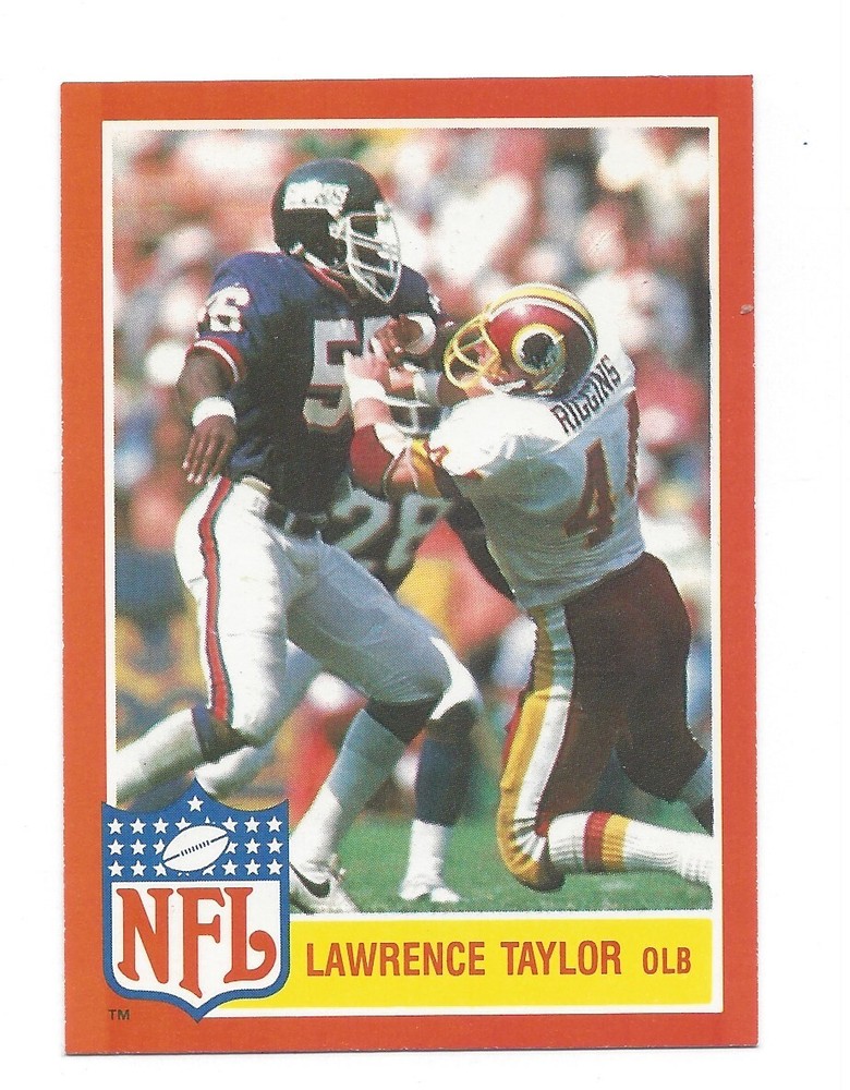 1985 Topps Glossy NFL Star Insert #11 Lawrence Taylor SHARP .99 Shipping U870