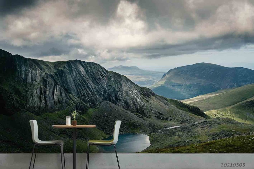 3D Mountain Lake Landscape Wall Murals Wallpaper Murals Wall Sticker 4