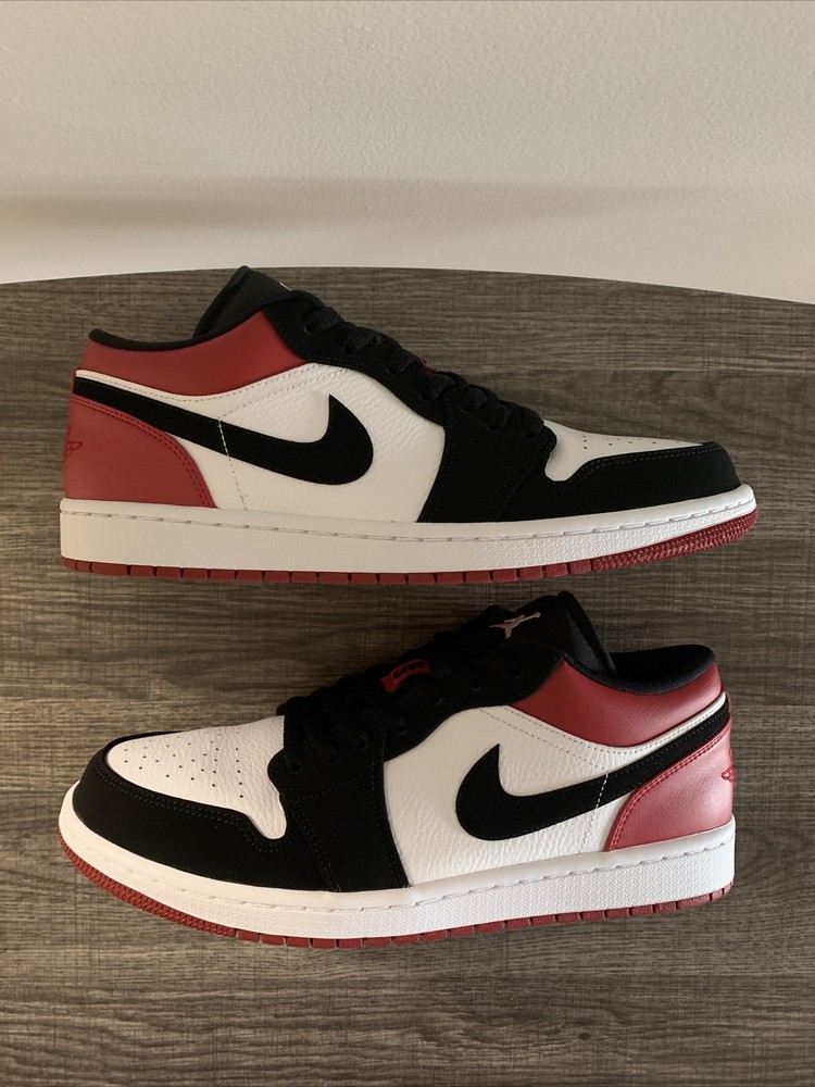 Size 11 - Nike Air Jordan 1 Retro Low Black Toe 2019 OG