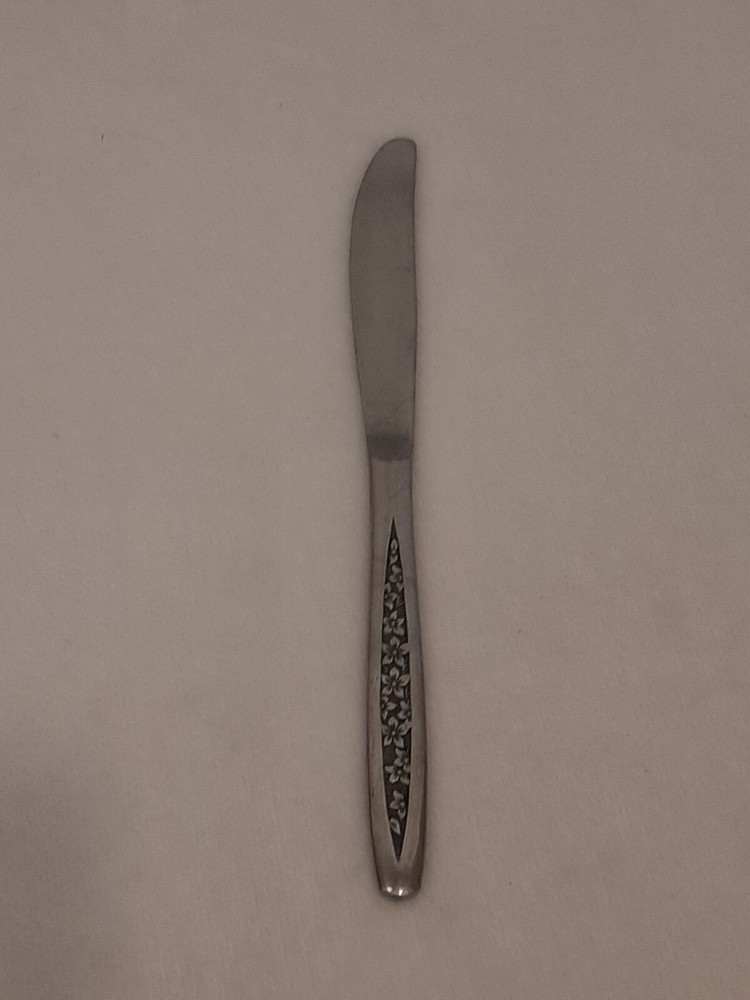 Custom Craft Stainless Dinner Knife Japan Flatware Floral Petal Lane Replacement