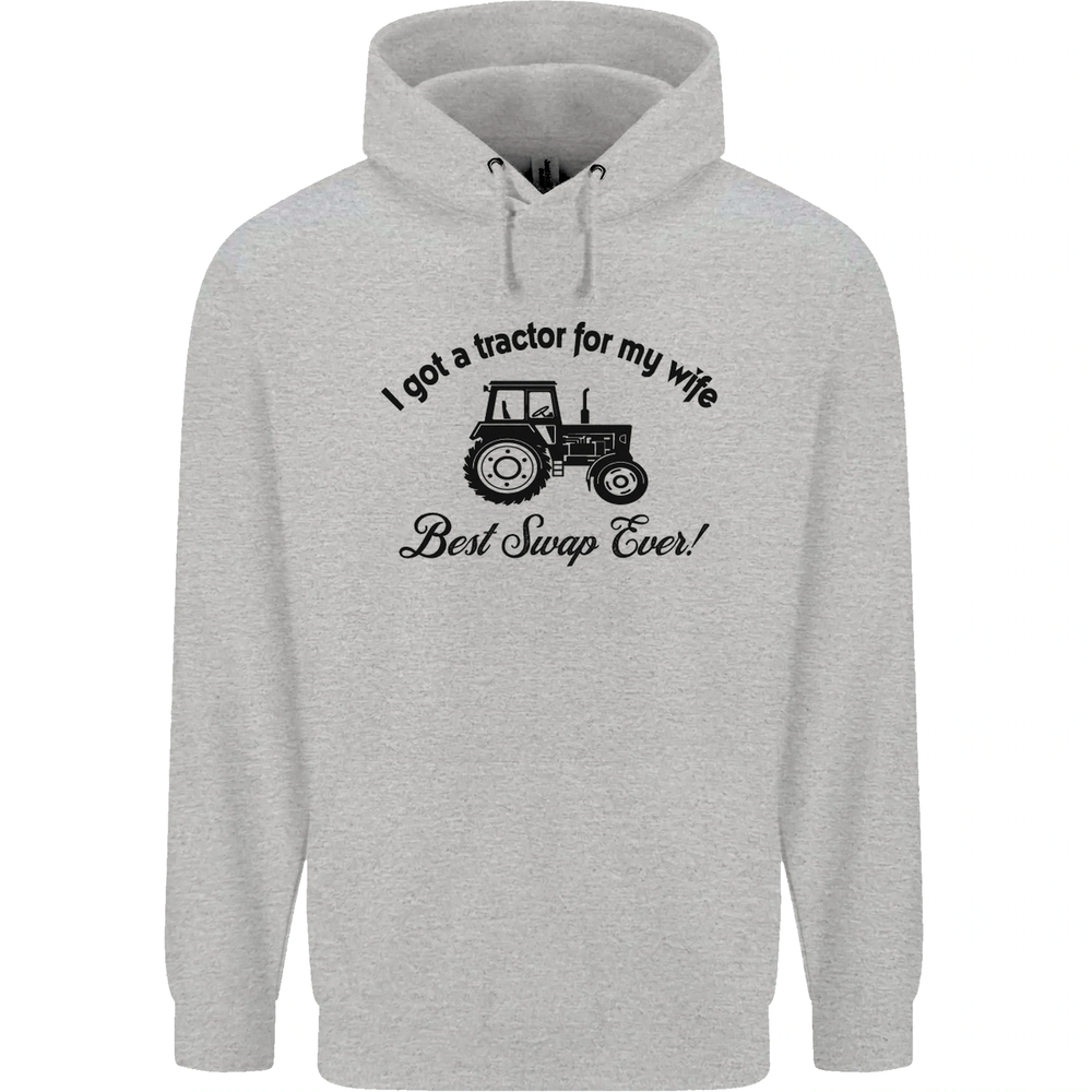 A Tractor for My Wife Funny Farming Farmer Mens 80% Cotton Hoodie