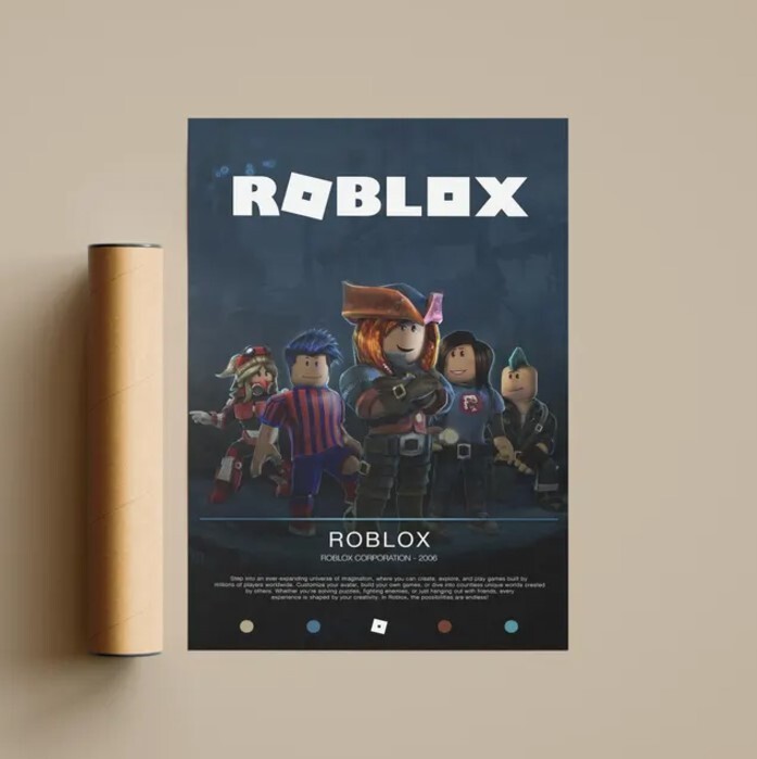 Roblox Poster | Gaming Poster | Video Game Prints | Wall Decor Posters