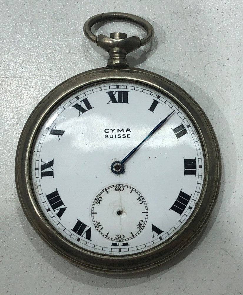 Vintage Cyma Suisse Pocket Watch – For Parts or Restoration