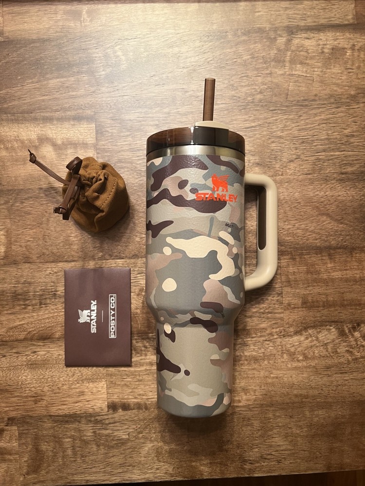 Post Malone Limited Edition Camo Stanley 40oz Quencher H2.0 Tumbler