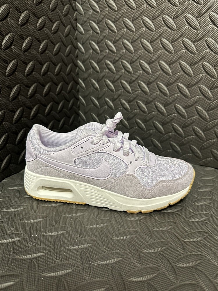 Nike Air Max SC Women’s Sneakers Purple Glitter Suede Size 6.5 US | HI6002-500