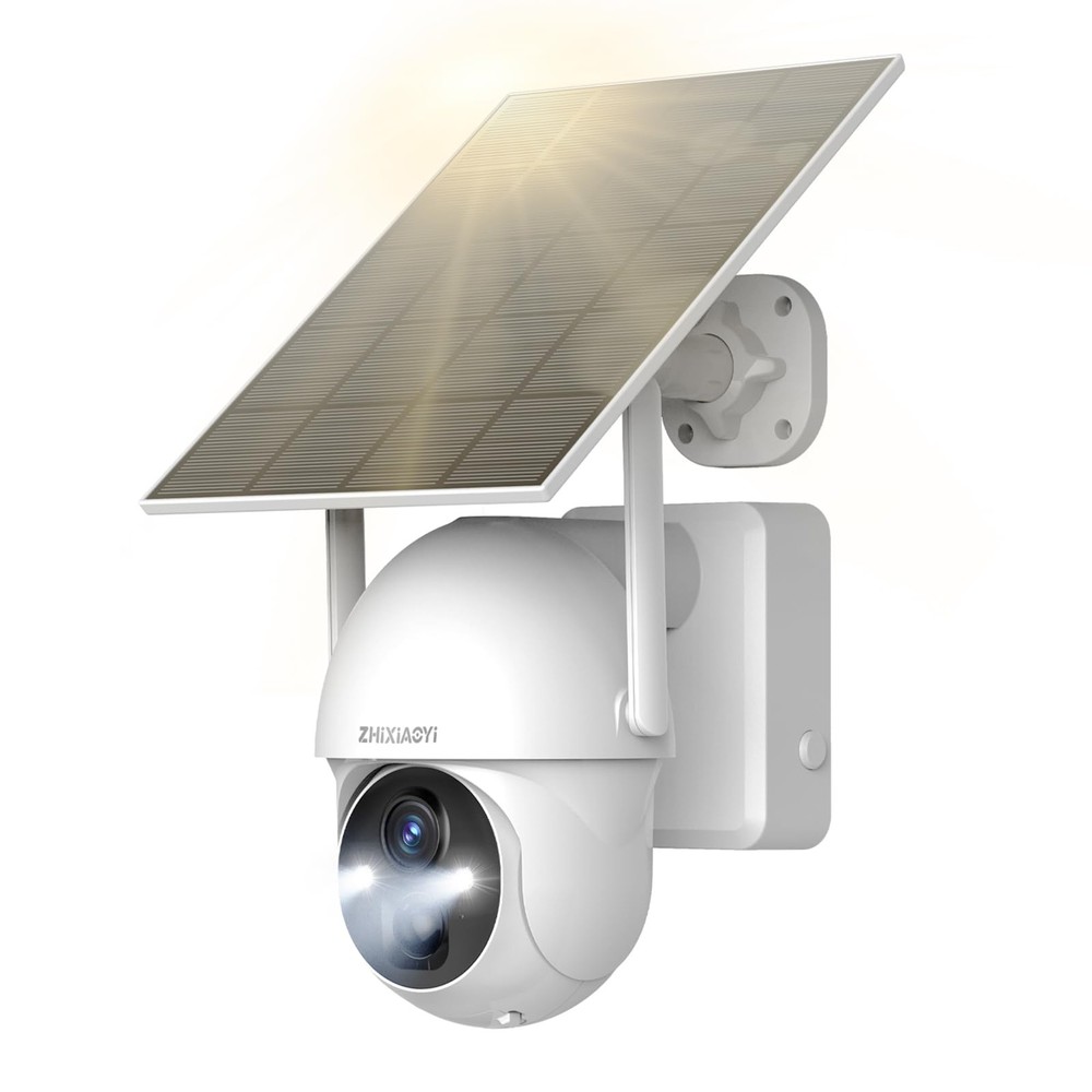 Wireless 2K Solar Security Camera Outdoor with Night Vision