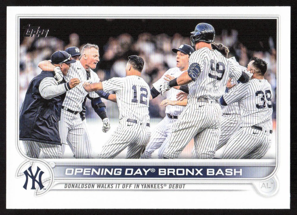 2022 Topps Update #US45 Opening Day Bronx Bash Yankees