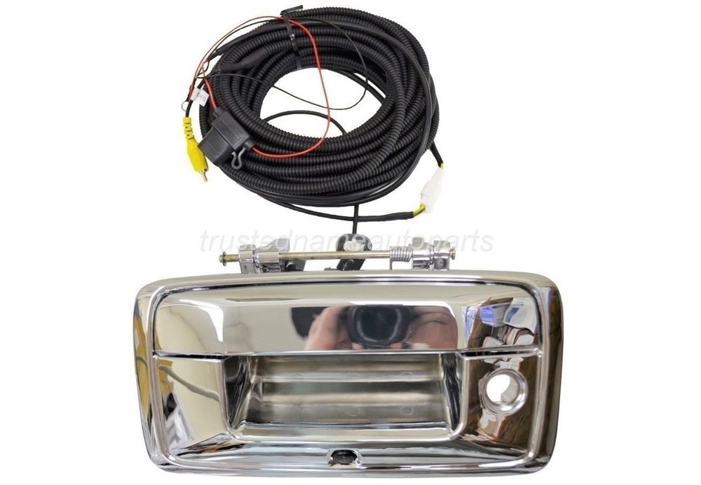 fits Chevrolet GMC Tailgate Handle with Camera Chrome