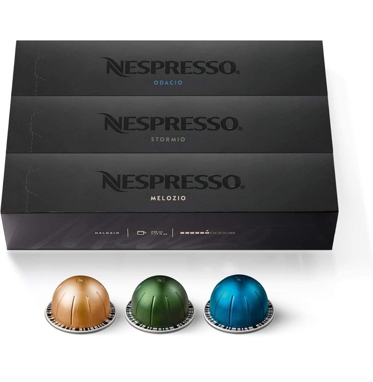 Nespresso Vertuo Variety Pack Medium Dark Roast Coffee 30 Caps