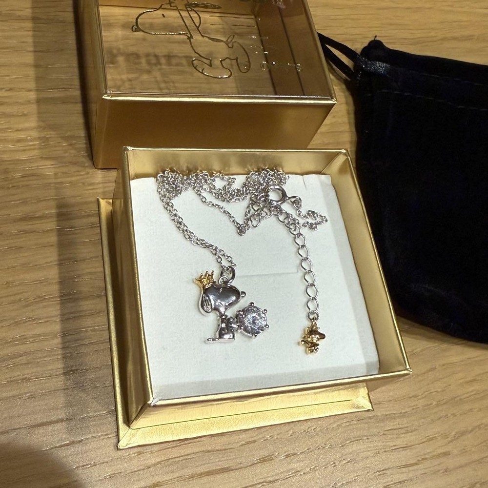 65th Anniversary Snoopy Sterling Silver 925 Necklace Limited Edition